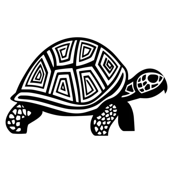Sköldpadda Eller Sköldpadda Groddjur Illustration För Maskot — Stock vektor