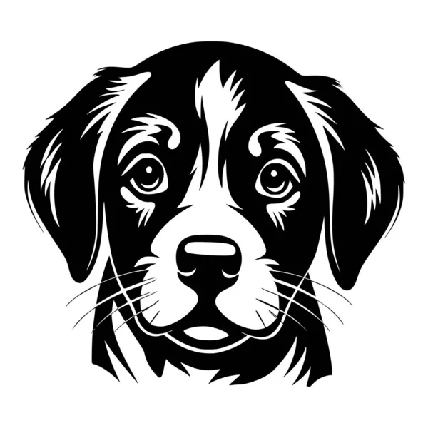 Cute Puppy Dog Mammal Animal Illustration Symbol Mascot Illustration — Stock Vector