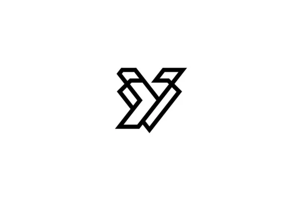 Abstrakcyjna Litera Diamond Logo Design — Wektor stockowy