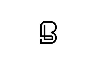 Harf BL Logo Tasarım Vektörü 