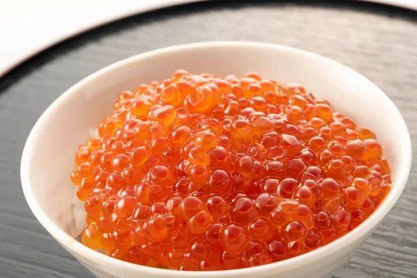 Salmon Roe Marinated Soy Sauce Immagini Stock Royalty Free