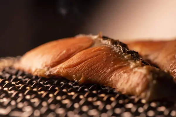 stock image Fresh and delicious grilled salmon