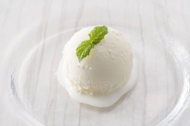 Delicious soft ice cream made with fresh milk