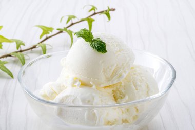 Delicious soft ice cream made with fresh milk