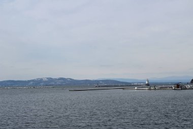 Kışın Champlain Gölü