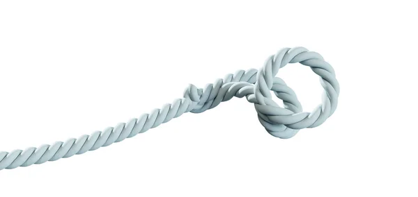Barrier Rope White Render — Stock Photo, Image