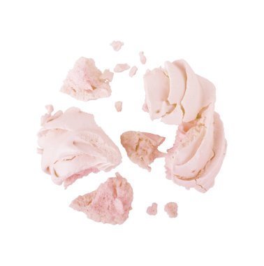 Şekerli tatlı grup beyaz arka plan üzerinde izole zephyr lokum gibiydi 