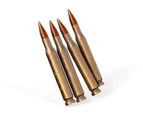 Bullets Row Rendering — Stock Photo, Image