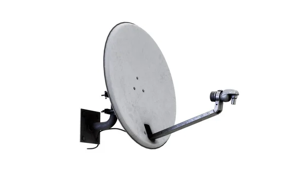 Beyaz Görüntüleme Üzerinde Izole Uydu Anteni — Stok fotoğraf