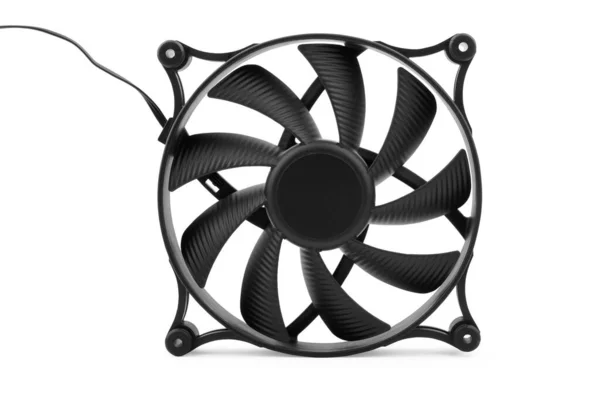 Computer Koeler Ventilator Witte Achtergrond — Stockfoto