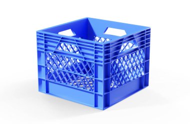 Satılık beyaz 3d render modern koyu yeşil meyve kutusu arka plan gölge yok