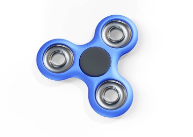 3D render Illustration of fidget spinner isolated on white