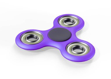 3D render Illustration of fidget spinner isolated on white 