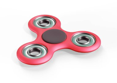 3D render Illustration of fidget spinner isolated on white 