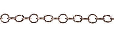Single colored chain link isolated 3d render