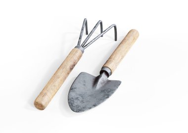 Bahçe aletleri gerçekçi 3d render