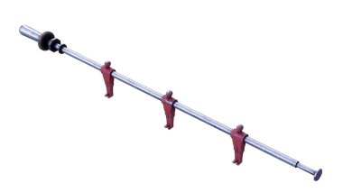 Dramatik aydınlatma - 3d render tarafından yaktı bir langırt masası figürinler bir closeup bakış