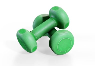 kettlebell beyaz üzerinde 3D render