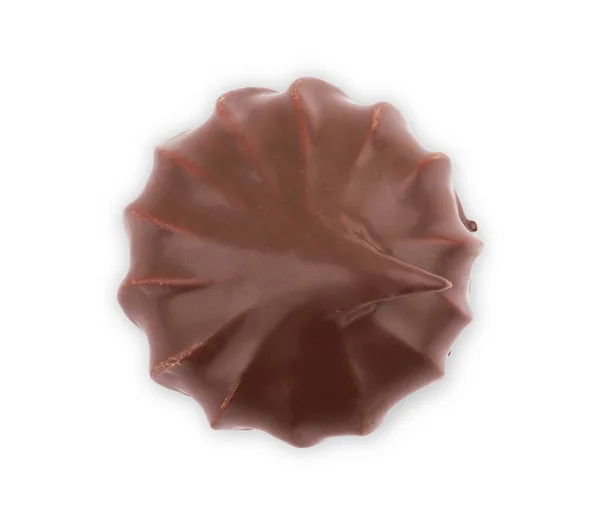 Marshmallow Στη Σοκολάτα Φόντο — Φωτογραφία Αρχείου