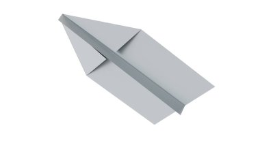 gerçekçi 3d render bir origami uçak