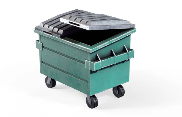 재활용 쓰레기통 렌더링 — 스톡 사진