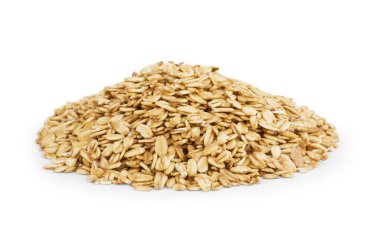 Beyaz izole edilmiş buğday taneleri