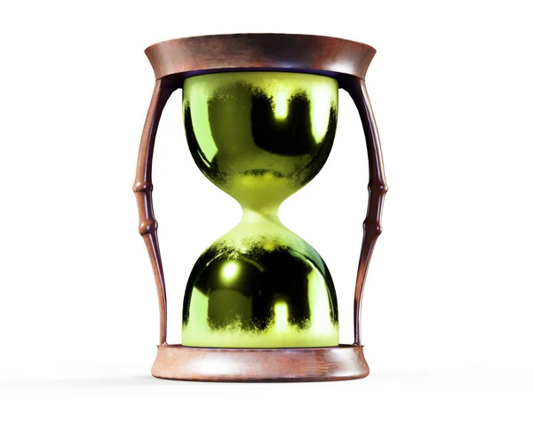 Hourglass White Background Sandglass Rendering — Stock Photo, Image