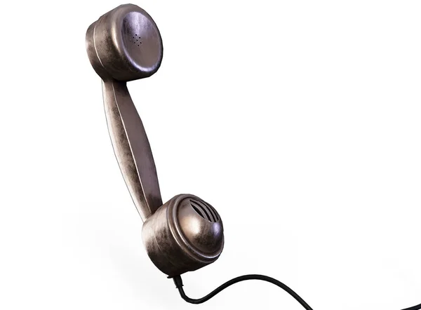 Vecchio Marrone Vintage Telefono Rendering — Foto Stock