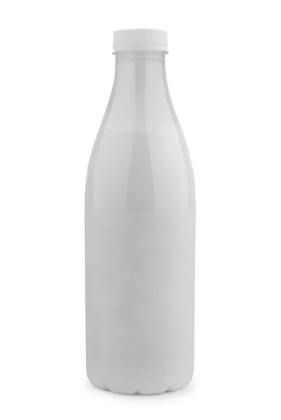 Jarro Vidro Leite Fresco Branco — Fotografia de Stock