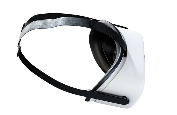 Gafas Realidad Virtual Modernas Para Prefijo Naranja Render Sobre Fondo — Foto de Stock