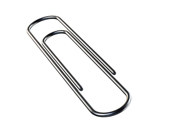 Paper Clip Isolated White Render — Stock Photo, Image