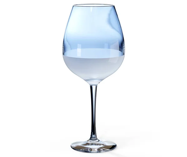 Empty Beer Glass White Background Render — Stock Photo, Image
