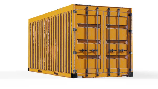 Cargo Container Front Side Back View Render — Stock Photo, Image