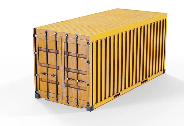 Cargo Container Front Side Back View Render — Stock Photo, Image