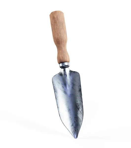 Realistic Render Shovel White — Stock Photo, Image