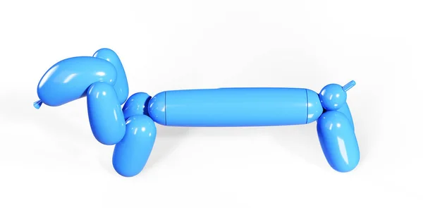 Zabawka Pies Szczeniak Balon Renderowania — Zdjęcie stockowe