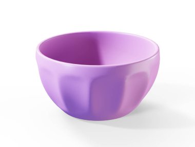 Beyaz arka planda krom kaplamalı ve krom kaplamalı paslanmaz çelik fırın. Yapışmayan mutfak gereçlerinin 3D görüntüsü