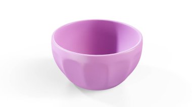 Beyaz arka planda krom kaplamalı ve krom kaplamalı paslanmaz çelik fırın. Yapışmayan mutfak gereçlerinin 3D görüntüsü