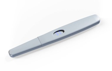 Pozitif gebelik testinin 3d render