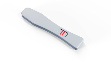 Pozitif gebelik testinin 3d render