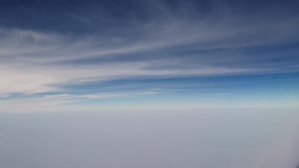 Vue Panoramique Ciel Beau Ciel Capturé Avion — Video