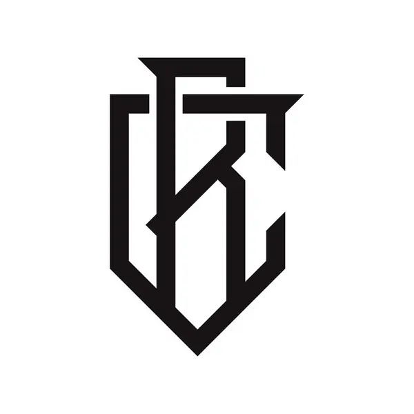 B ve C harflerinden oluşan bir monogram logosu gotik tarzda, beyaz arkaplanda, başka bir varyasyon.