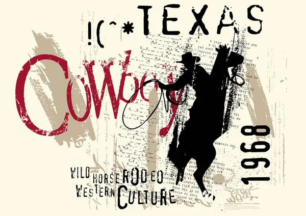  Sprey sıçrama efektli tipografi sokak sanat graffitisi, grunge art cowboy rodeo, rodeo, kovboy, şehir graffiti sokak sanat sloganı t-shirt veya sweatshirt için.