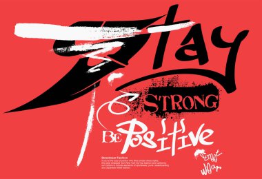 Tipografi sokak sanatının graffiti sloganı. Tasarım tipografisi sloganı, şehir tipografisi sokak sanat graffiti sloganı sprey efektli baskı, tişört veya sweatshirt, posterler, web siteleri,