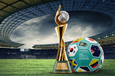 Karachi, Pakistan 10 Temmuz FIFA Dünya Kupası AU NZ 2023, Futbol Sahası Kupası