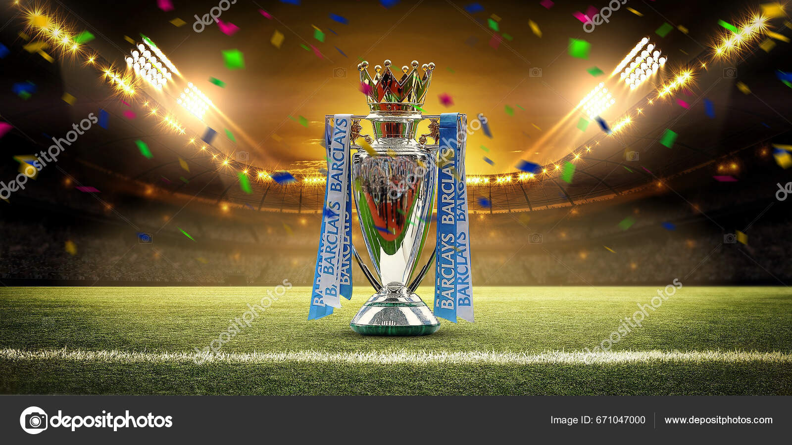 Karachi Pakistan July Premier League 2023 2024 Celebration Winning Trophy Stock Editorial