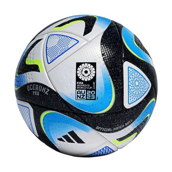 Футбольный Мяч Изолирован Белом — стоковое фото