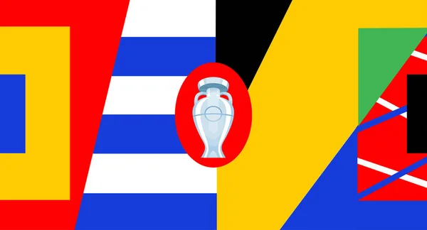 Euro Kupası 2024 Modern vektör illüstrasyonu