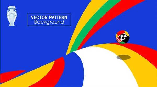 Euro Kupası 2024 Modern vektör illüstrasyonu