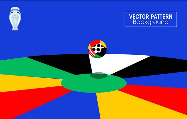 Euro Kupası 2024 Modern vektör illüstrasyonu